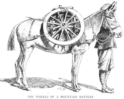 Wheels of a Mountain Battery